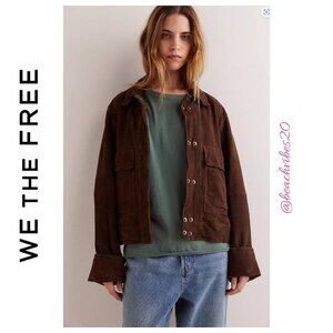 *WE THE FREE BY FREE PEOPLE Nina Long-Sleeve Tee NWOT Topiary Large FP-126